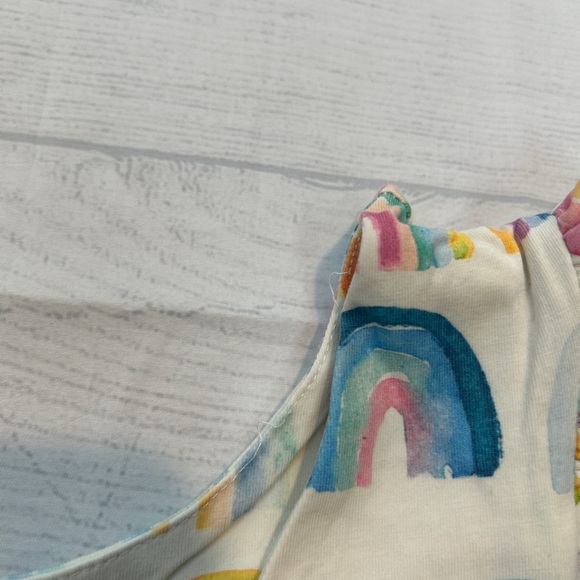 Ollie Jay Rainbow Print Romper size 6 - Picture 4 of 5